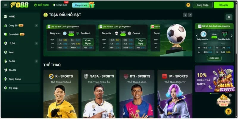 Hiển thị kết quả bóng đá tức thì tại nhà cái FO88